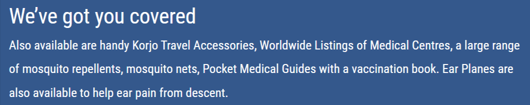 Travel Medical Supplies